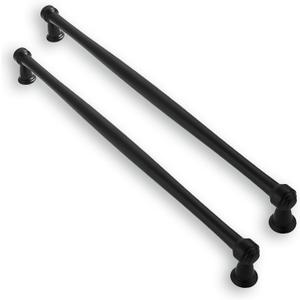 Solid Heavy-Duty 2 Pack 12 Inch Hole Center Black Cabinet pulls Matte Black is Suitable for Kitchens cabinets vanities Bathroom cabinets