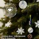 I Love You Gifts, K9 Crystal Suncatcher - Rainbow Maker Gift for Her Him Wife Girlfriend Husband, Couples Gifts for Anniversary, Christmas, Hanging Crystals Ornament