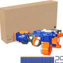 Nerf HyperFire Motorized Elite Blaster, 25-Dart Drum, Fires Up to 5 Darts Per Second, Includes 25 Official Elite Darts 