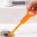 6-Piece Professional Drain Snake Cleaning Kit - Heavy Duty Clog Remover Tool for Shower, Sink, Bathtub, Toilet, Kitchen - Hair Removal Unclogger with Drill Attachment, Reusable Plastic Pipe Cleaner