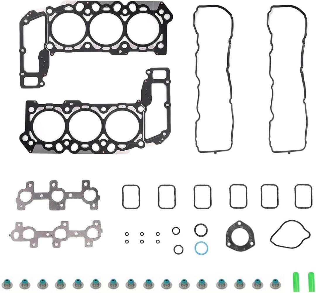 Head Gasket Set, Engine Head Gasket Set HS26229PT-1 for Dodge Ram 1500 Nitro Dakota Durango 3.7L, for Jeep Commander 3.7L, for Ram 1500 Dakota 3.7L 2011, for 2006-2009 for Mitsubishi Raider 3.7L
