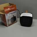 Portable Small Ceramic Space Heater w/Thermostat, 1200W Indoor Electric Space Heater Fan with Overheat & Tip-Over Protection, Heat Up 200 Square Feet for Office Room Dorm Desk