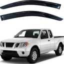 KPY Window Visor Compatible with Nissan Frontier King Cab 2005-2020, 2PC Rain Guard Side Window Vent Deflector Tape-On Style, 2006 2007 2008 2009 2010 2011 2012 2013 2014 2015 2016 2017 2018 2019 2020