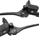 Left + Right 8mm Brake Master Cylinder Lever Mirror Hole for GY6 50cc 125cc 150cc 250cc Scooter Moped