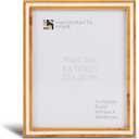 Handicrafts Home 8x10 Vintage Picture Frame, Handmade Brown & White Decorative Picture Frame for 8x10 photos, Wall & Tabletop Display, Modern Home Decor, Shelf, Desk & Gallery Wall Frame, Office minimal Decor  Avant Amber collection