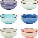 Selamica Ceramic Dipping Bowls, 2.7 Oz Soy Sauce Dish Set, 3 inch Small Dip Bowl for Side Dish, Appetizers, Set of 6, Gradient Color