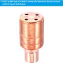 PATIKIL Copper Refrigerant Distributor, 2 Pack 1/8 x 1/2 Inch 4 Hole Joints Refrigerant Splitter Diverter Liquid Separator for Air Conditioner External Unit