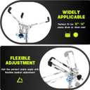 Snare Drum Stand with Drum Sticks Holder,Concert Double Braced Tripod Snare Stand Fit for Extended Height 31.5"-47", Practice Pad Stand for 10-14 Inches Drum Pad, Snare Drum for Drum Beginners