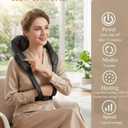 Neck and Shoulder Massager, Cordless Shiatsu Neck Massager with Heat Kneading Shoulder, Portable 3X Massager for Back and Shoulder Pain, Portable Massager for Home Outdoor