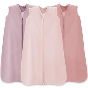 Wrrernsin Baby Sleep Sack 6-12 Months,100% Cotton TOG 0.5 Wearable Blanket for Boys and Girls, 3 Pack 2-Way Zipper Lightweight Sleeping Bags for Toddler Newborn Infant