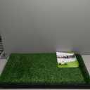 LOOBANI Dog Grass Pad with Tray - Dog Litter Box - Indoor Potty for Apartment and Patio Training - with 2 Packs Grass Pee Pads for Replacement, 2030 Inch