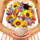 Pop Up Graduation Cards with Light & Music, 3D Flower Bouquet 2026 Graduation Greeting Card, Graduation Popup Card Gifts for High School & College Graduates, Congrats Grad Card for Him Her