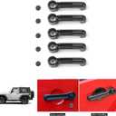 JeCar Door Handle Cover & Tailgate Handle Cover ABS Exterior Trim Kits for 2007-2018 Jeep Wrangler JK JKU/ 2008-2012 Jeep Liberty / 2007-2011 Dodge Nitro, Carbon Fiber Texture (carbon fiber texture-5pcs)