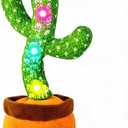 Dancing Talking Cactus Baby Toy, Mimicking & Repeating with Singing, Dancing and Recording, Volume Adjustable, Easter Basket Stuffers for Infants Toddlers Boys and Girls