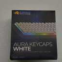 Glorious Aura V2 (White) - PBT Pudding Keycaps for Mechanical Keyboards - ANSI (US), ISO Compatible - Supports Full Size, TKL, 75%, 60% Layouts (Aura Pudding RGB Keycaps)