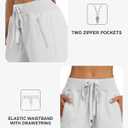 MoFiz Women's Cargo Capris Pants Loose Fit Casual Hiking Pants Lightweight Quick Dry Travel Summer Pants for Women (White, XL)
