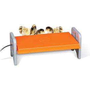 K&H Pet Products Chicken Brooder Heater for Chicks Ducklings, Adjustable Heating Plate for Brooder Boxes, Warms up to 30 Chicks, Chicken Coop Poultry Heating with Safety Light, Large 40 Watts