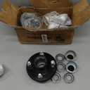 iBroPrat 2 Sets Trailer Hub Kit 4 Bolt 4, Trailer Axle Kit for 2000 lb 4 Lug Trailer Hub Fits 1" and 1-1/16" Spindle with Extra Dust Cap and Rubber Plug