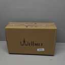 Wellmet Lamp Shades,Small Chandelier Shades ONLY for Candle Bulbs,Clip-on Drum Lampshades,Set of 6, 5.5"x 5.5"x5",Black Gold