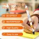 Chicken UV DTF Stickers - 48 Sheets Chicken UV DTF Pen Wraps, Farm Animal UVDTF Transfer Decals for Pens, Waterproof Rub on Stickers, DIY Pen Crafts