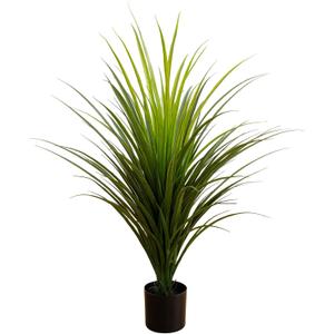 Nearly Natural 3ft UV Resistant Artificial Grass Plant  Indoor/Outdoor Faux Greenery, Flexible Branches, Premium Craftsmanship, Includes Nursery Planter, Ideal for Home Decor and Outdoor Gardens
