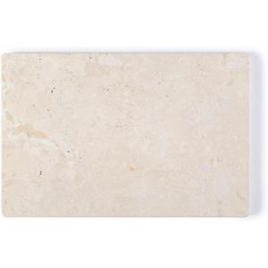 Koville Natural Travertine Marble Cutting Board for Kitchen Counter, 12" x 8" Real Stone Slab Marble Cheese Board for Home Decor, Stone Pastry Boards Bathroom Perfume Tray Candle Plate