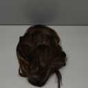 NAYOO Clip in Hair Extensions for Women 20 Inch Long Wavy Curly Chestnut Brown Hairpieces Full Head Synthetic Hair Hairpieces(6PCS,Chestnut Brown)