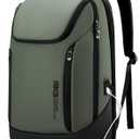 BANGE Business Smart Backpack Waterproof fit 15.6 Inch Laptop Backpack with USB Charging Port,Travel Durable Backpack (Large, Green)