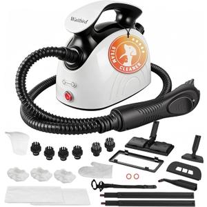 Waitbird Steam Cleaner, Steam Cleaner For Home, Handheld Steamer For Cleaning With 21 Accessories, 248 F High Temperature, Suitable for Grout, Floor. Sofas, Upholstery, White