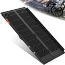 VNN Portable Wheelchair Ramp 5FT, Black Seamless Non-Slip Aluminum Ramps for Wheelchairs for Home, Handicap Wheelchair Ramps for Home Steps, Aluminum Loading Dock Plates