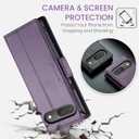 QLTYPRI Wallet Case for Google Pixel 9/9 Pro/10/10 Pro, Premium PU Leather Magnetic Flip Folio Case with RFID Blocking Credit Card Slots Kickstand Shockproof Protective Phone Cover - Purple
