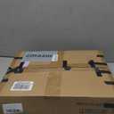 DOLALIKE Microwave Oven Rack, Expandable Microwave Stand Countertop Kitchen Utensils Tableware Storage, Carbon Steel Over Microwave Shelf Countertop with 6 Hooks