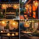 Outdoor Chandelier Solar Pendant Light Outdoor Hanging Lantern Solar Outdoor Chandelier with Remote Dimmable for Porch Patio Gazebo Garden Yard Decoration Nature