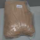 ULTCOVER Rectangular Patio Heavy Duty Table Cover - 600D Tough Canvas Waterproof Outdoor Dining Table and Chairs General Purpose Furniture Cover Size 88L x 62W x 28H inch (Brown)