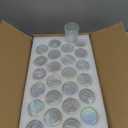 SUPMIND 24 Pcs Votive Candle Holders, Glass Holders Bulk for Table Centerpiece, Tea Lights Candle Holders for Wedding Shower, Party and Home Decor Iridescent