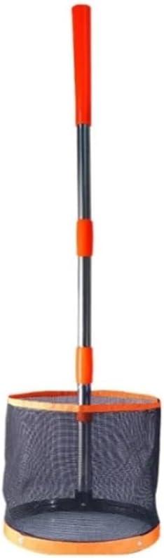Adjustable Table Tennis Ball Picker, Adjustable Ping Pong Ball Picker Hold Up About 120 Table Tennis Balls, Adjustable Length Table Tennis Ping Pong Balls Collector for Picking and Storage Yellow