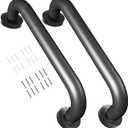 Safety Handle Bar Iron Outdoor Deck Rail Banister Bath Shower Indoor & Outdoor Deck Hand Rail 500LBS Load Capacity Wall Mount Stainless Steel 2 Pack