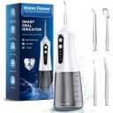 Water Flosser for Teeth Cleaning Pick: Portable Cordless Oral Irrigator350ML, 4 Modes 4 nozzles,IPX7 Waterproof Rechargeable Design – Perfect for Travel and Daily Deep Cleaning Gum Care at Home