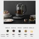 Joydeem Hot Tea Maker, Glass Electric Kettle with Auto Lift Tea Infuser and Temperature Control, 1.7L, JD-ZC6088G