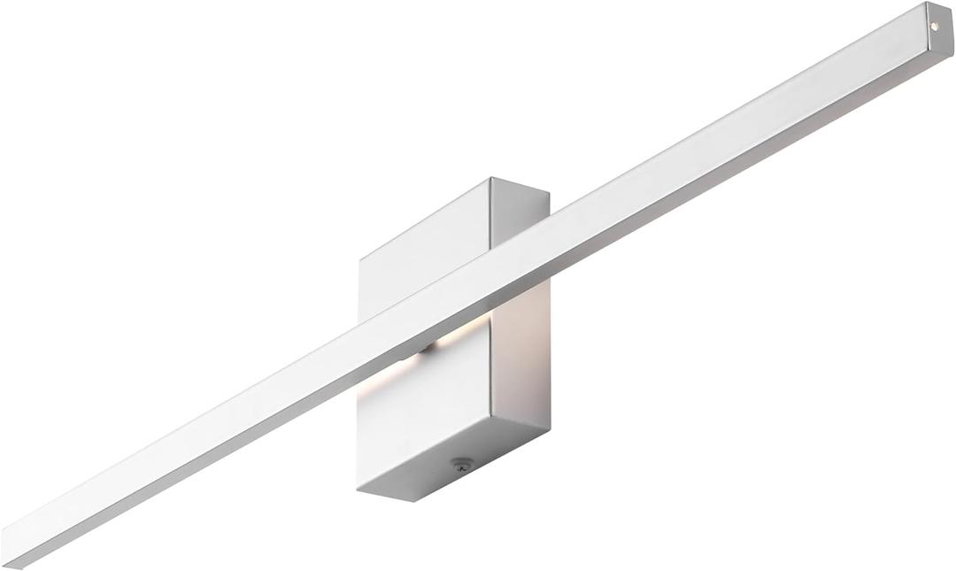 JONATHAN Y Vara 28" Modern Linear LED Wall Sconce, Silver