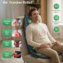 Heycool Back Massager with Heat, Targeted Vibration Massage Pad for Muscle Tension Relief, 10 Motors & 2 Heating Levels, Back and Lumbar Support for Recliners and Office Chairs