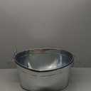 Large 6-Gallon Galvanized Tin Beverage Tub, 20x14x10 inches (Pack of 2)