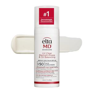 EltaMD UV Clear Face Sunscreen, Oil Free Sunscreen for Sensitive Skin with Zinc Oxide, Dermatologist Recommended