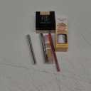 Set of 4: 1.KOSIMI 30ml TLM Color Changing Foundation Liquid. 2. Maybelline Fit Me Loose Setting Powder. 3.2PCS Honey Lipstick Tinted Lip Balm. 4.NYX PROFESSIONAL MAKEUP Line Loud Lip Liner. 4. NYX PROFESSIONAL MAKEUP Bare With Me Concealer Serum.