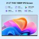Kenowa 21.5" Large Portable Monitor FHD 1080P IPS 75Hz Frameless USB C HDMI Portable Gaming Monitor, Built in Speakers Stand Travel Second Monitor for Laptop Phone PC Xbox