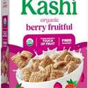 Kashi Breakfast Cereal, Organic, Fiber Cereal, Berry Fruitful, 17.2oz Box (1 Box) Exp. 01/08/27