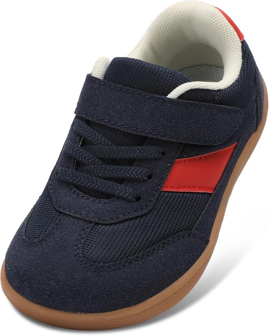 Toddler Shoes Zero Drop Minimalist Sneakers for Toddler/Little Kid Barefoot Slip on Tennis Shoes for Kids Boys Girls (Blue, 21)