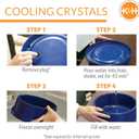 K&H Pet Products Coolin' Dog Water Bowl, Summer Cooling Water Bowl for Small, Medium & Large Dogs & Cats, Indoor Outdoor Insulated Ice Cold Pet Dish to Keep Pets Hydrated - 96 Ounces Chill Blue