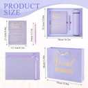 Eaasty 5 Pcs Social Worker Appreciation Gifts 18 oz Tumbler Journal Ballpoint Pens Gift Boxes Bag Thank You Gifts for Women Coworker Bsw MSW DSW Lcsw Volunteer Office Supplies(Purple)