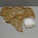 4 Pcs Women Beach Mermaid Costume Accessories, Shell Bikini Mermaid Accessories Set, Mermaids Crochet Skirt Seashell Bra Starfish Pearl Necklace Bracelets for Women Summer Beach Halloween Costume